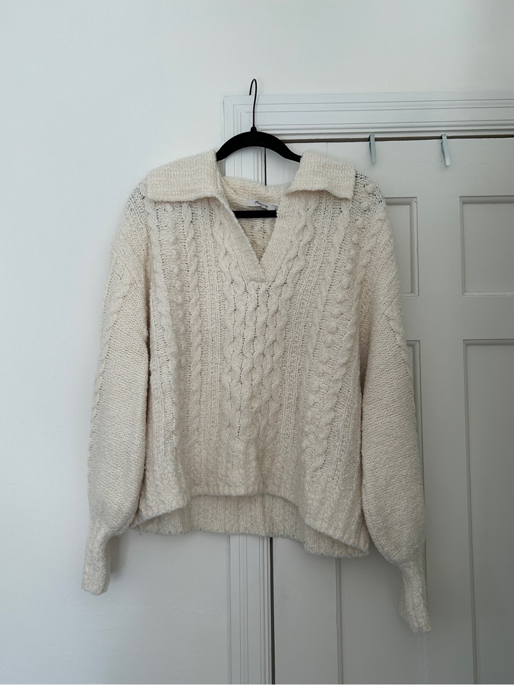 Madewell Warren Polo Cable Sweater